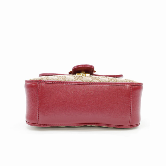 Gucci Mini Top Handle GG Marmont 2way Shoulder Bag Crossbody - Picture 4 of 8